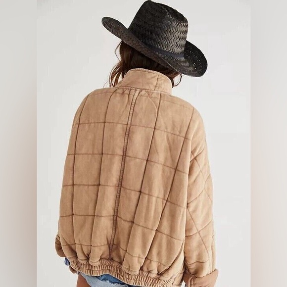 Free People Dolman Quilted Jacket in Champagne Size: XS - Picture 5 of 8